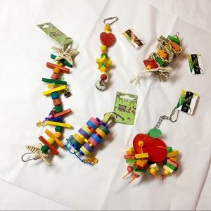 Small Pet Bird Parrot Toys 5 Pieces